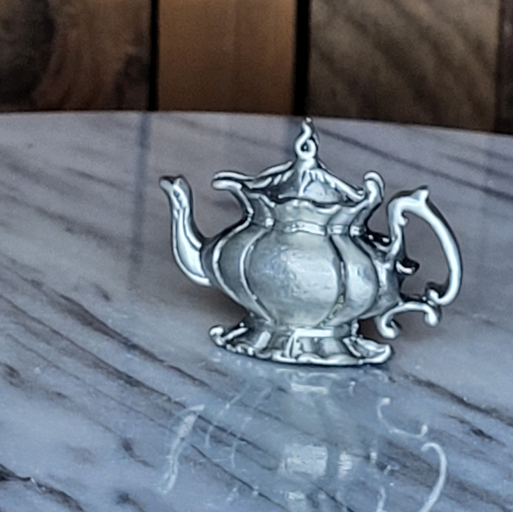 Miniature Metal Teapot B